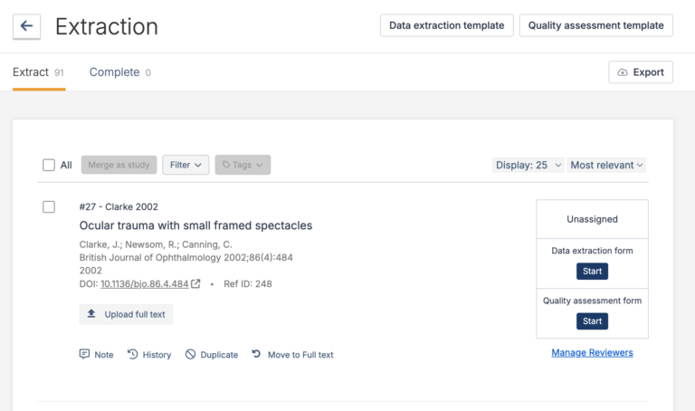Single Extractor - Data Extraction